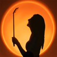 thumbnail image 3 of Sunset Lamp, Projector Sunset Light 10W LED Projection Night Light 180 Degree Rotation ATTOE tic Rainbow Light USB Charging for Photography Party Home Living Room Bedroom Decor, Sunset Red, 3 of 5