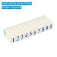 thumbnail image 3 of Uxcell Detachable Number Stamps Numeral 0-9 Number Stamp Combination Set Number Stamper Font Size 5x3mm & 13x8mm, 2 Set, 3 of 5