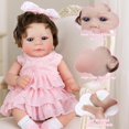 thumbnail image 3 of Muñeca KidCuddz para niña realista con pelo rizado enraizado, 45 cm, 3 of 7