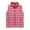 Pink L, variant on Winter Women Vest Coat Thickened Padded Zipper Closure Stand Collar Sleeveless Solid Color Windproof Heat Retention Outdoor Down Waistcoat