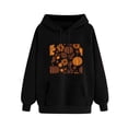 thumbnail image 5 of Mifsaly Thanksgiving Hoodie for Women Vintage Pumpkin Fall Graphic Pullover Sweatshirt with Pocket Long Sleeve Casual Autumn Clothes Black,XXL, 5 of 5