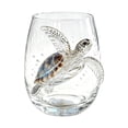 thumbnail image 3 of Artisanal Sea Turtle Glassware, 3D Sea Turtle Stemless Glasses, Handcrafted Marine Animal Bar Glass, Coastal Home Decor Gifts for Ocean Lovers Home/Office, 3 of 6