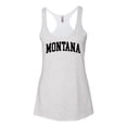 thumbnail image 2 of Wild Bobby State of Montana College Style Women Tri-Blend Racerback Tank Top, 2 of 6