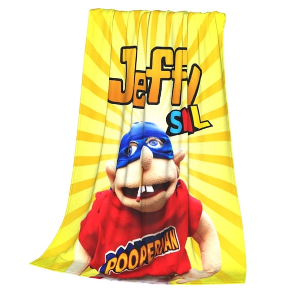 Sml Cartoon Jef-,fy Blanket Soft Cozy Fleece Throw Blanket Lightweight Warm Fuzzy Flannel Blankets and Throws for Couch Sofa Bed 40"x30"