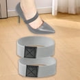 thumbnail image 1 of 2 correas elásticas para zapatos, cordones antisueltos para mujeres y niñas, correas de tobillo, banda elástica anticaída para compras. gris claro, 1 of 8