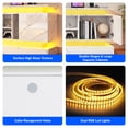 thumbnail image 5 of Blotout 71" TV Stand with LED Lights & Power Outlet for 85/80/75 Inch TV, Modern Gaming Entertainment Center with High Gloss Cabinet, Media TV Console for Living Room (Marble), 5 of 10