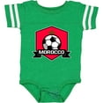 thumbnail image 3 of Inktastic Soccer Morocco Flag Banner Boys or Girls Baby Bodysuit, 3 of 5