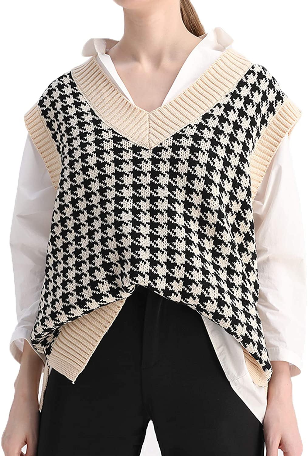 womens sleeveless knitted vest