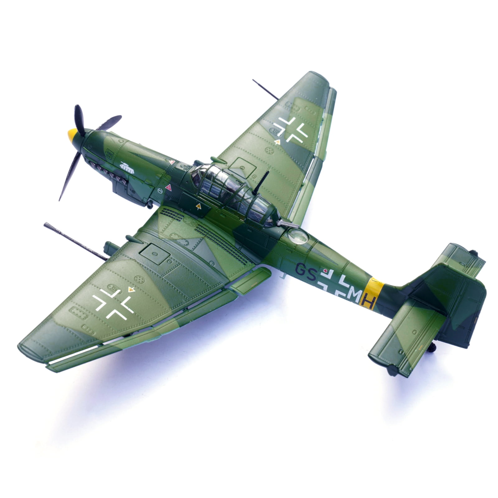 TAPDRA 1:72 Scale WWII German Stuka Junkers Ju 87G1 Dive Bomber Model Diecast Alloy Replica Plane for Display Gift