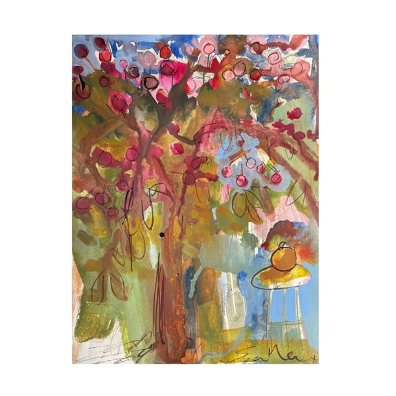 Trademark Fine Art Erin McGee Ferrell  Under the Apple Tree II Canvas Wall Art