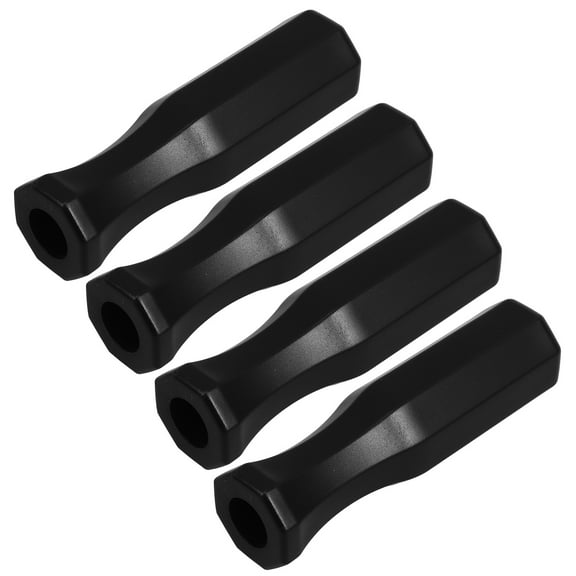 Foosball Table Handles with Ergonomic Design for Playing 4 Pieces Black Plastic