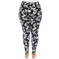 thumbnail image 2 of White Mark Women's Plus Size Super Soft Cat Print Leggings, 2 of 4