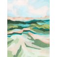 thumbnail image 2 of Vess, June Erica 25x32 Black Ornate Wood Framed with Double Matting Museum Art Print Titled - Tidal Valley I, 2 of 4