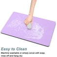 thumbnail image 6 of Coffee Mat, 16"x24" Coffee Bar Mat for Coffee Station Accessories and Organizer, Hide Stain Anti Absorbent Dish Drying Pad for Kitchen Counter, Cute Coffee Bar Decor Coffee Machine Mat, Purple, 6 of 6
