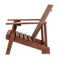 thumbnail image 6 of Irving Outdoor Patio Modern Acacia Wood Adirondack Chair, Dark Brown, 6 of 9
