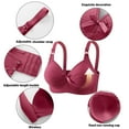 thumbnail image 6 of Dreluolixuan Sports Bras for Women Bras Full Coverage Push Up Padded Wide Straps Bralettes Breathable Comfortable Underwear, 6 of 9