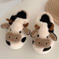 thumbnail image 1 of Lindas Pantuflas Peludas Zapatillas de vaca lindas zapatillas peludas acogedoras mujeres dormitorio zapatillas antideslizantes para interior, 1 of 8