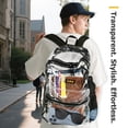 thumbnail image 6 of Lee Clear Backpack for Women Men 16 Inch Laptop - Thick PVC Tear Resistant & Anti-Yellow , Quick Access Front Pocket , Lightweight Travel Daypack (Classic Black), 6 of 9