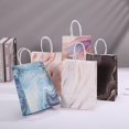 thumbnail image 2 of 5 bolsas de regalo de papel Kraft con diseño de mármol con asa, bolsas de embalaje para fiestas de cumpleaños, regalos de boda para invitados, suministros para Eid Ramadán, 2 of 4