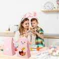 thumbnail image 6 of 12pcs Easter Bunny Paper Bags Rabbit Shape Candy Box Easter Party Favor Cute Bunny Paper Packaging Box Easter Party Decor Supplies, 6 of 7