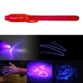 thumbnail image 5 of Bolígrafo Tinta Invisible Con Luminosa 2 en 1 Bolígrafos Mágicos Dibujo UV para () Rojo, 5 of 5