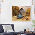 thumbnail image 4 of Cuadros Decorativos Pintura de diamante 5D, camión azul de otoño, taladro redondo completo, artes decorativas de pared DIY Ehuebsd Nuevos Originales, 4 of 8