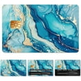 thumbnail image 1 of Blue Marbling Patterns Credit Debit Card Skin Sticker Cover Waterproof Scratch-Resistant and Attractive Card Skin Custom 4 Styles, 1 of 6