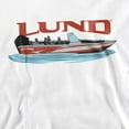 thumbnail image 2 of Lund Red Boat Unisex Adult Crewneck Sweatshirt, White, X-Large, 2 of 4