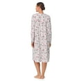 thumbnail image 5 of Aria Women’s Long Sleeve Strech Velour 44" Sleepwear Gown, Sizes S-4X, 5 of 6