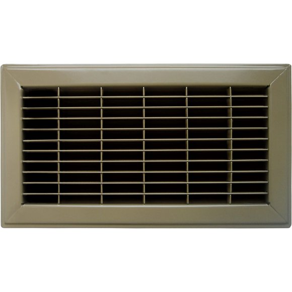 Accord Ventilation ABGRBR812 8x12 Registre de Sol à Persiennes Marron