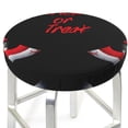 thumbnail image 3 of Goofa Happy Halloween2 Printed Stool Covers Round, Waterproof Round Bar Stool Covers Anti-Slip Round Bar Stool Seat Cover with Elastic Bands Durable-12 inch, 3 of 7