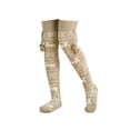 thumbnail image 2 of Jumpingount Medias de mujer hilo Animal algodón pie pierna calentador moda manga decorativa invierno frío Protector de punto grueso Medias Gris Jumpingount AP014400-02, 2 of 6