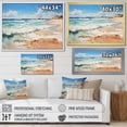 thumbnail image 4 of Designart "Coastalbeachsand Sandy Serenity Painting V" Landscapes Canvas Print, 4 of 5
