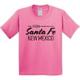 thumbnail image 3 of Inktastic From Santa Fe New Mexico in Black Distressed Text Youth T-Shirt, 3 of 5