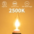 thumbnail image 3 of Bombillas COLWATT E12 Candle de 40 W, luz blanca cálida, 2500 K (paquete de 12), 3 of 7