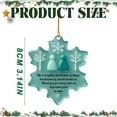 thumbnail image 4 of RotHome Snowflake-Shaped Sea Glass Thank You Keepsake Ornament for Best Friends, Handcrafted Beach Glass Artwork with Blue and Green Glass Pieces, 1 Count, 4 of 10