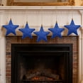thumbnail image 4 of Set de colgantes decorativos en forma de estrella con tela para decoración del hogar, decoraciones de fiesta o regalo – pack de 5 para cumpleaños, fiestas y inauguración de casa, 4 of 6