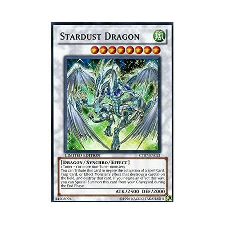 Yu-Gi-Oh! - Stardust Dragon (CT07-EN021) - 2010 Collectors Tin - Limited Edition - Super Rare, A single individual card from the Yu-Gi-Oh! trading and.., By YuGiOh Ship from