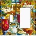 thumbnail image 2 of Metal Light Switch Wall Plate Outlet Cover (Coffee Tea Party Kettle Mocha Espresso Fruit Drinks - Single Toggle Single Rocker), 2 of 2