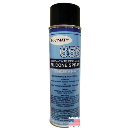 Polymat 656 SILICONE SPRAY LUBRICANT FOR DOOR WINDOWS HINGES NON (Best Silicone Spray For Windows)