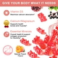thumbnail image 6 of Calcium Gummies with D3,Zinc Gummies - Plant Complex Calcium Magnesium Supplement with Glycinate,Potassium,Vitamin C for Bone & Immune Support- 60 Chewable Gummy, 6 of 6