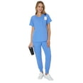 thumbnail image 4 of Hanes Women's Scrubs V-Neck Scrub Top, Premium, Short Sleeve, 1 Pocket, Sizes XS-3XL, 4 of 8