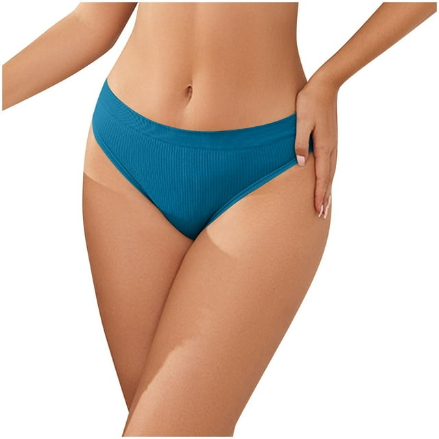 Womens Solid Color Pants With Low Waist Comfortable Breathable And Fashionable Briefs (Womens Triangle Briefs)