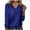 Blue, variant on Lindreshi Long Sleeve Shirts for Women Women's Long Sleeve Summer V Neck Sexy Casual Tops Regular Blouse Tops