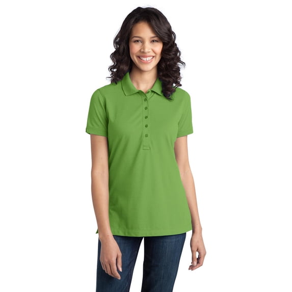 Port Authority L555 Ladies Basic Polo Shirt - Wintergreen - X-Small