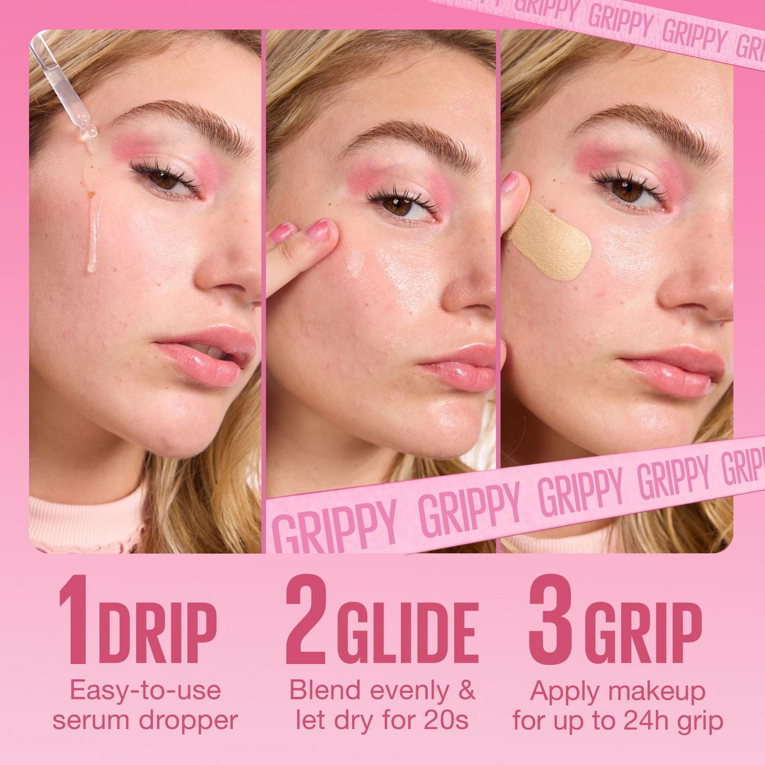 Grippy Serum Face Primer, 24 hour Hydrating Makeup Primer