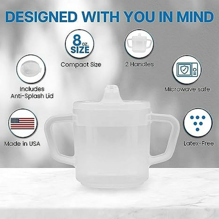 Providence Spillproof Sippy 2 Handle Mug with Lid, 8 Ooz