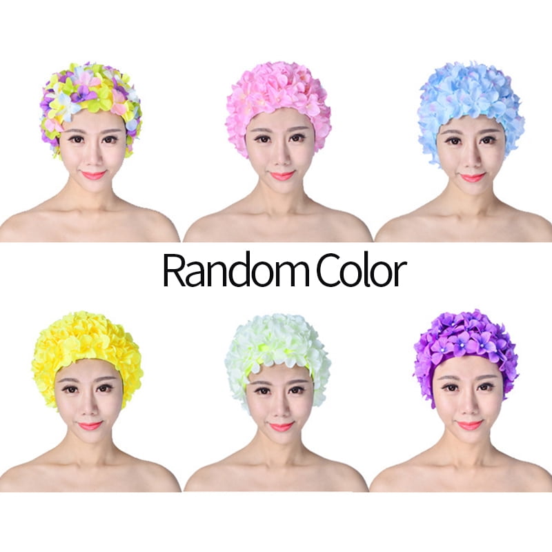 Ladies Bathing Cap Swimming Pool Hat 