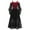 Burgundy, variant on iEFiEL Kids Girls Medieval Princess Costume Vintage Renaissance Robe Lace-up Gothic Maxi Gown Halloween Cosplay Fancy Dress Black 16