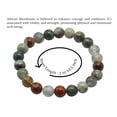 thumbnail image 2 of African Bloodstone Bracelet - 8mm Beaded Stretch Bracelet and Healing Stones, 2 of 5